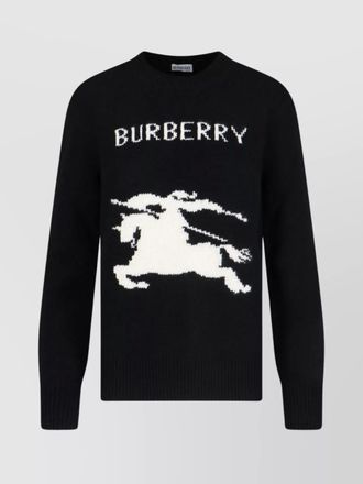 Burberry ribbed crewneck knitwear graphic design