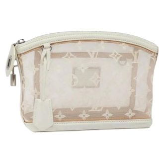 Louis Vuitton Pre-owned Clutches, female, White, Size: ONE SIZE Pre-owned Vintage Canvas Clutch