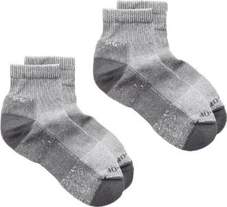 Rei Co-Op COOLMAX EcoMade Ultralight Hiking Quarter Socks - 2 Pairs Gray L