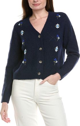 CeCe by Cynthia Steffe Wool-Blend Pointelle Cardigan