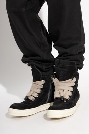 Rick Owens High-top Sneakers Jumbolace Geobasket, Mens, Black