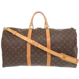 Louis Vuitton Vintage, unisex, Bruin, ONE Size, Pre-owned Weekendtas