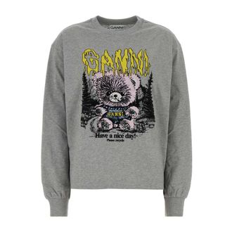 Ganni Dames, Tops, Grijs, Maat: L