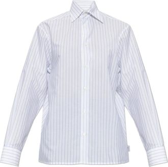 Maison Margiela Gestreept Shirt - Dames - Overhemden - Wit - XS - Katoen - Overhemden
