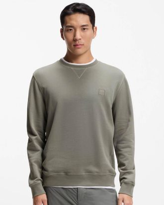Boss Orange by Hugo Boss Mens Westart Sweatshirt in Grey Cotton - Size X-Large