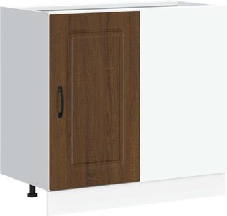 vidaXL Base Da Cucina Kalmar Rovere Marrone In Legno Multistrato - Vidaxl