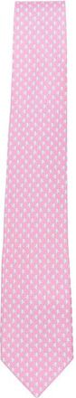 Ferragamo Pink Gancini Logo Tie