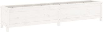vidaXL Vidaxl - Arriate Elevado De Jard&iacute;n Madera De Pino Blanco 199,5x40x39 Cm