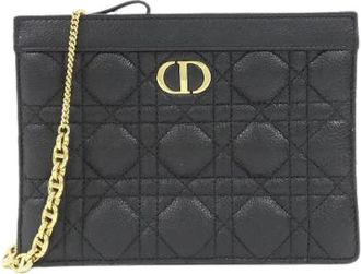 Dior Pre-owned Borsa a Spalla Caro Calf - - Pre-owned - Donna - Nero - ONE SIZE