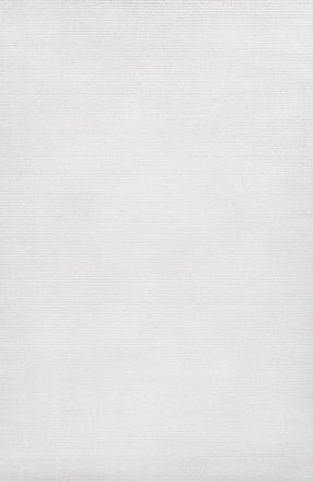 Jonathan Y Designs Cole Modern Minimalist Pinstripe High-Low Area Rug in White/silver at Nordstrom, Size 8Ft 0In X 10Ft 0In