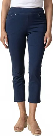 Habitat Stonewashed Knit Slim Pant In Denim