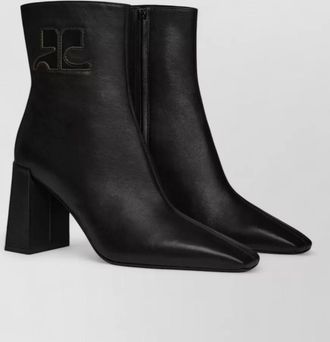 Courr&egrave;ges leather ankle boots
