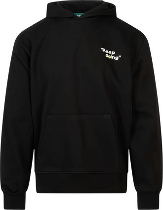 Barrow Fake Patch Hoodie - Heren - Hoodies - Zwart - S - Katoen - Hoodies & sweatvesten