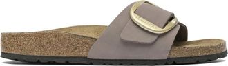 Birkenstock Madrid Big Boucle leather sandals - women - Leather/Polyethylene vinyl acetate (PEVA)/Cork - 39 Regular - Grey