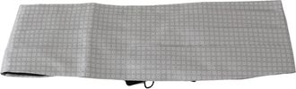 Dolce & Gabbana Patterned Waist Belt Silk Cummerbund - Dames - Riemen - Grijs - 2XL - Leer - Accessoires