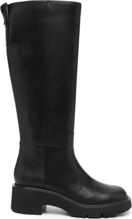 Camper Zwarte Enkellaarzen voor Dames - Dames - Hoge Laarzen - Zwart - 36 EU - Leer - Schoenen