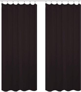 Woltu Woltu Tenda Oscurante Con Occhielli Tende Drappeggi Opache Finestra 135 X 245 Cm 2x Antracite,tenda Senza Cinghie