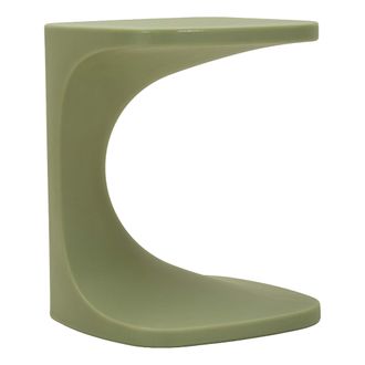 Dmora Mesa De Centro Bagan, Apta Para Interior/exterior, Forma Rectangular, Color Verde, 44x54x44h Cm Verde