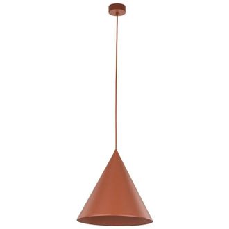 Luminosa Light Designs TK Cono L&aacute;mpara de techo colgante de c&uacute;pula de 32 cm, ladrillo, 1 bombilla E27