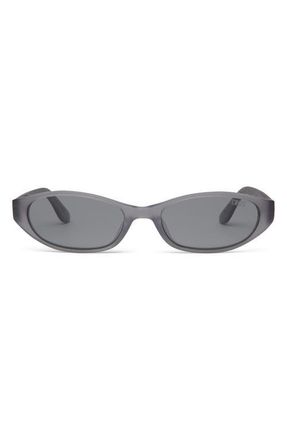 DEZI Gisele Oval Sunglasses in Denim /Smoke at Nordstrom