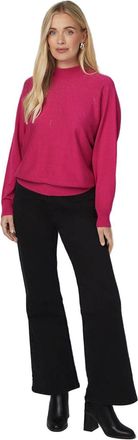 Wallis Petite Embellished Batwing Jumper, M, Fuchsia