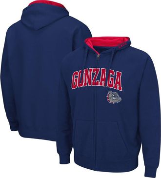 Colosseum Mens Colosseum Navy Gonzaga Bulldogs Arch & Logo 3.0 Full-Zip Hoodie at Nordstrom, Size Medium
