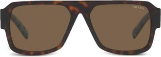 Prada Occhiali da sole squadrati - Marrone
