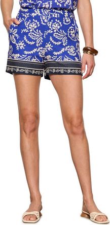 Sanctuary All Time Shorts in Portofino Border Blue at Nordstrom, Size X-Small