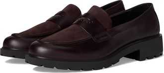 Ecco Vienna Loafer Womens Flat Shoes Garnet/Garnet : EU 42 (US Womens 11-11.5) M, Leather