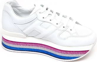 Hogan H407 Sneakers - Dames - Sneakers - Wit - 40 EU - Leer - Schoenen