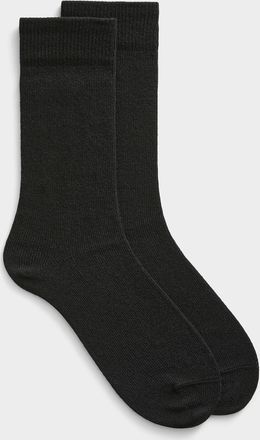 Bleuforêt Mens Solid cashmere-blend sock