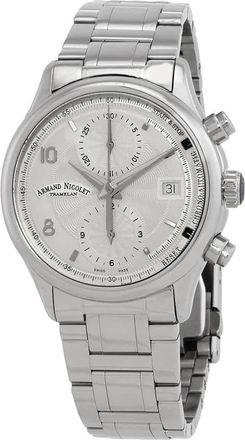Armand Nicolet M02-4 Chronograph Automatic Silver Dial Mens Watch A844AAA-AG-M9742