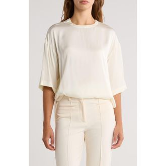 Reiss Anya Turn Back T-Shirt in Ivory at Nordstrom Rack, Size 10 Us / 14 Uk