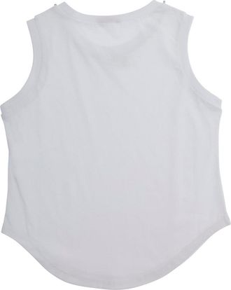 N&deg;21 Girls Sleeveless Top White Cotton Tops