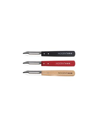 OEM Bo&icirc;te 20 &Eacute;plucheurs 2 Tranchants Noir / Rouge / H&ecirc;tre - Classic Bois - Nogent