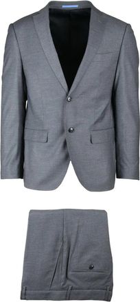 Domenico Tagliente Mens Suit in Polyester and Viscose - Light Grey