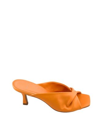 Carrano Sage Slide Sandals In Tangerine