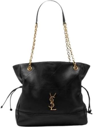 Saint Laurent Pre-owned Jamie Shopping Tote - Dames - Vintage Schoudertas - Zwart - ONE Size - Leer - Vintage