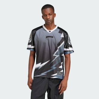 adidas Originals ADIDAS Originals Mens Adilenium Season 3 Team Jersey - Black Recycled Material - Size X-Small