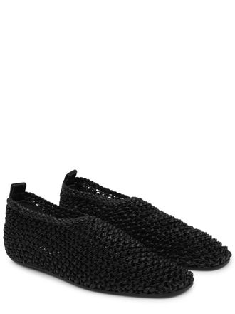 Toteme Leather Ballerina Flats - Black