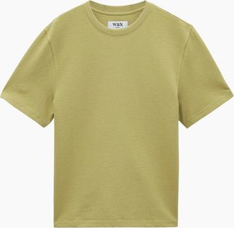 Wax London Mens Wax London Dean Jolt Slub T-Shirt - Tan - Size: 38