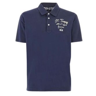 La Martina Polo in piqu&eacute; - - Tops - Uomo - Blu - L