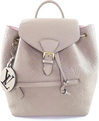 Louis Vuitton Gray Beige Monogram Empreinte Backpack (Pre-Owned)