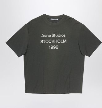 Acne Studios Logo T-Shirt Relaxed Fit Faded