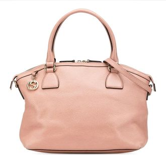 Gucci Borsa a tracolla GG Charm Dome media in pelle 2000-2015 - Rosa
