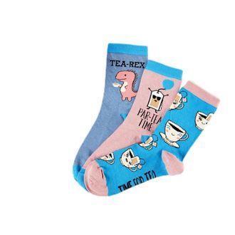 Urban Eccentric Unisex Tea Socks Gift Set | 3 Pairs | Cotton Rich | Novelty Gift | Perfect As A Gift