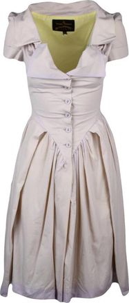 Vivienne Westwood Kleedjes, Dames, Paars, S, Katoen, Monday Shirt Dress