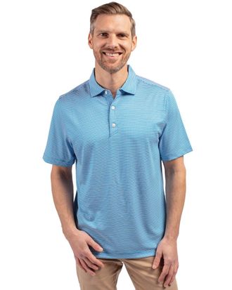 Cutter & Buck Forge Eco Double Stripe Stretch Recycled Mens Polo