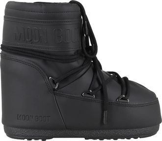 Moon Boot Icon Low Rubber Boots - Dames - Winterlaarzen - Zwart - 39 EU - Leer - Schoenen