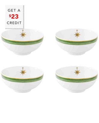 Vista Alegre Amazonia Soup Bowls (Set Of 4) With $23 Credit